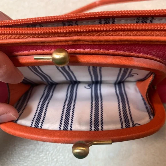 Coach Graphic Pink and Orange Wristlet - Picture 9 of 9